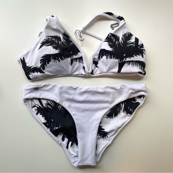 Maaji Black and White Palm Bikini - Picture 1 of 16